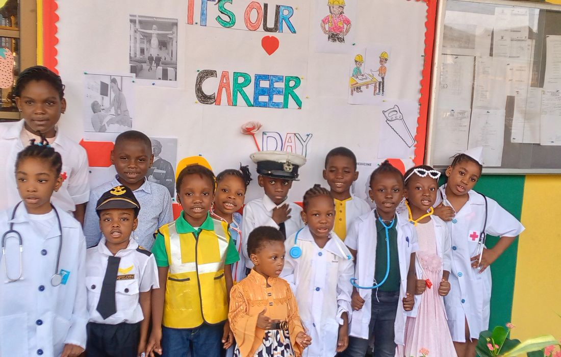 Golden Gate Schools pupils dressed for Career Day