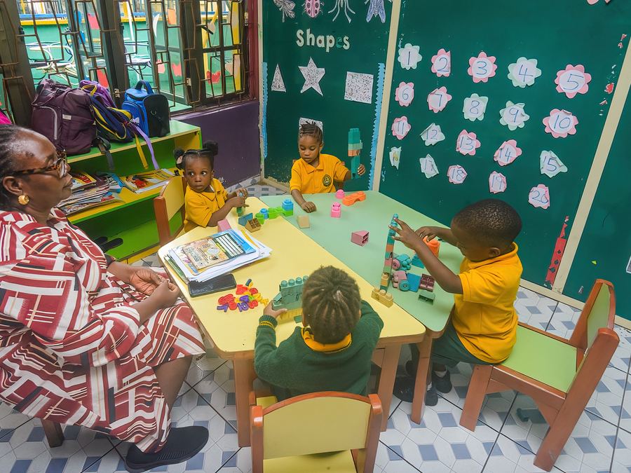 Kindergarten pupils at Golden Gate Schools